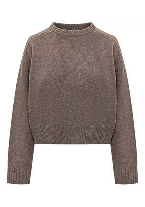 LouLou de Saison Bruzzi Lds crew-neck wool sweater - Brown