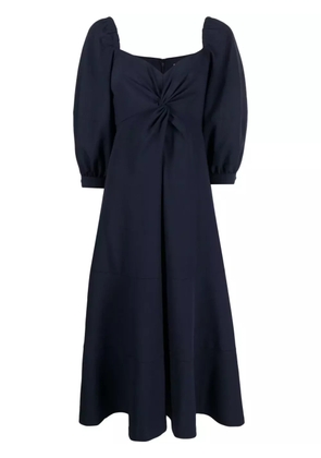 Cinq A Sept Kristina bishop-sleeves midi dress - Blue