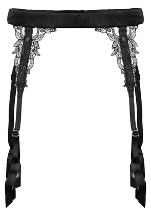 Fleur Of England Onyx suspenders - Black