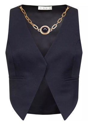 AREA gemstone-necklace gilet - Blue