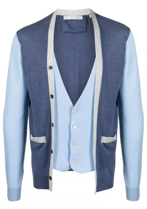 Private Stock The Harold colour-block cardigan - Blue