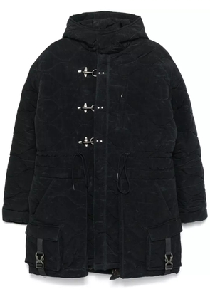Andersson Bell lace-up fishtail parka - Black