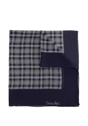 Mila Schon Vintage Pre-owned check-print silk scarf - Blue