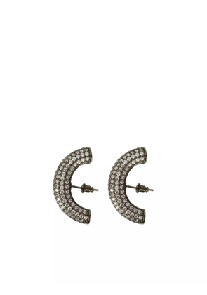 Panconesi cubic-zirconia half-hoop earrings - Silver