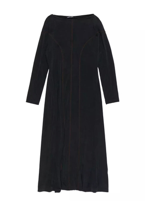 Bimba y Lola boat-neck seam-detail dress - Black