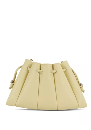 Themoirè leather shoulder bag - Yellow