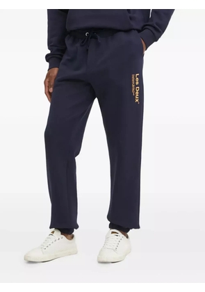 Les Deux logo-print sweatpants - Blue
