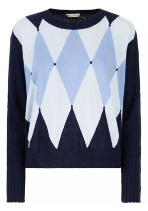 Ballantyne argyle-intarsia jumper - Blue