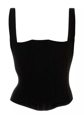 Balenciaga velvet zip-front bodice - Black