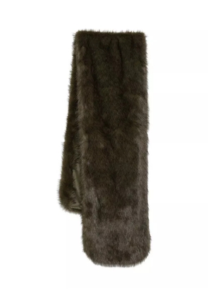 Liviana Conti faux-fur scarf - Brown