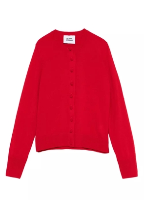 ALPHA STUDIO button-front cardigan - Red