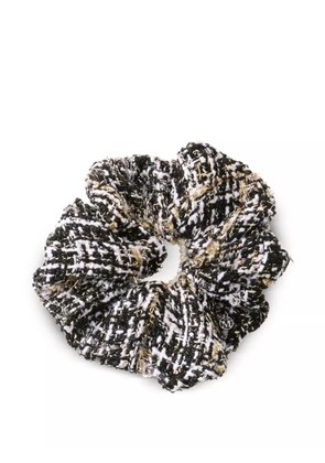 Maison Michel tweed scrunchie - Black
