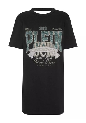 Philipp Plein rhinestone-embellished dress - Black