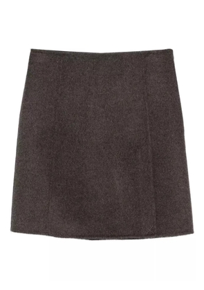 P.A.R.O.S.H. wool mini skirt - Brown