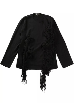 Comme des Garçons Homme Plus fringe-detailing jumper - Black