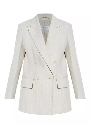 Max Mara Gerla pinstripe double-breasted blazer - Neutrals