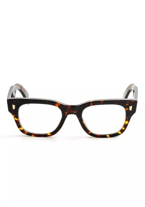 Cutler & Gross rectangle-frame glasses - Brown