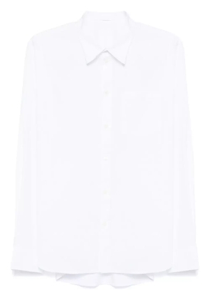 Helmut Lang logo-rubberised shirt - White