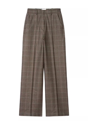 BOMPARD check-print trousers - Brown