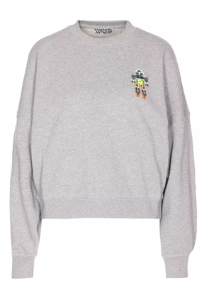 Essentiel Antwerp beaded-robot sweatshirt - Grey