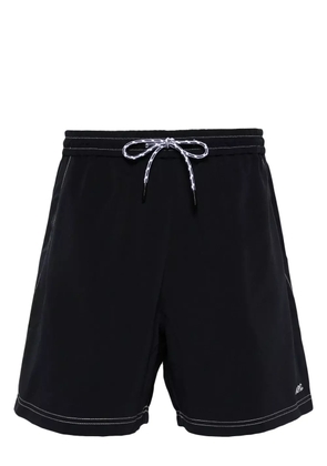 A.P.C. logo-embroidered swim shorts - Blue