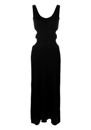 Chloé crinkled-effect tank maxi dress - Black