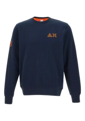 Sun68 logo-embroidered sweatshirt - Blue