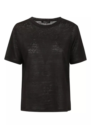 Aragona linen t-shirt - Black