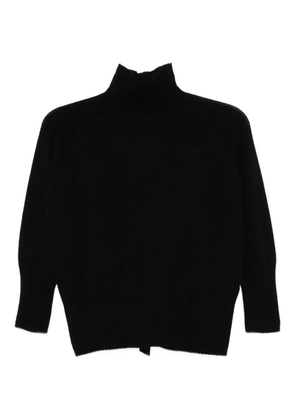 Simone Rocha cashmere high-neck top - Black