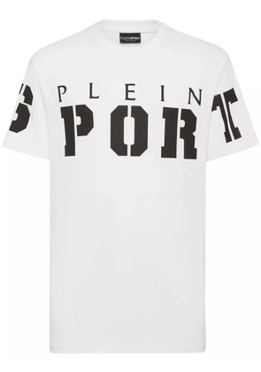 Plein Sport SS logo-patch cotton T-shirt - White