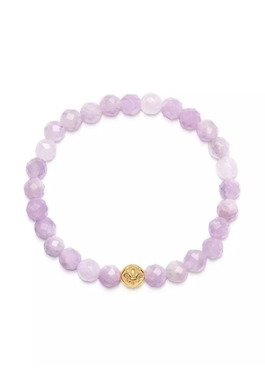 Nialaya Jewelry logo-bead amethyst stone bracelet - Purple
