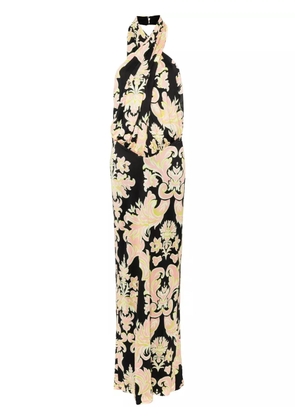 ETRO paisley-print halterneck dress - Black