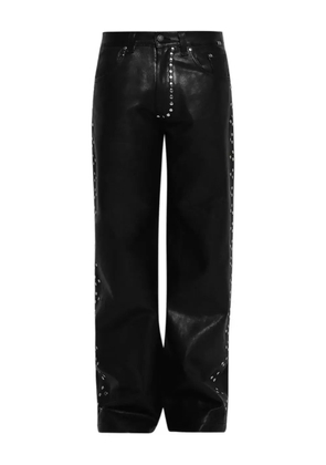 EARTHLING VIP leather studded trousers - Black