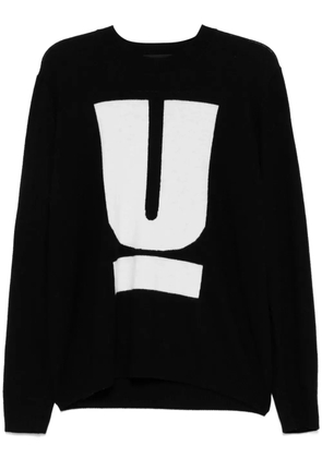 Undercover logo-print jumper - Black
