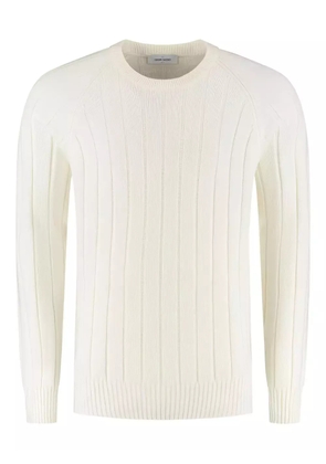 Gran Sasso ribbed crew-neck sweater - White