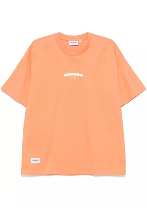 CHOCOOLATE logo-print T-shirt - Orange