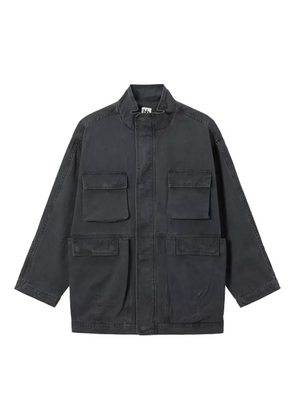 b+ab multiple-pockets cotton military jacket - Black