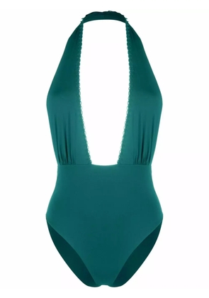 La Perla plunging halterneck one-piece - Green