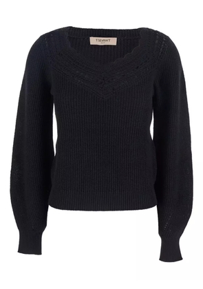 TWINSET ribbed sweater - Black