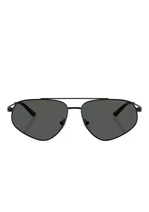 Emporio Armani geometric-frame sunglasses - Black