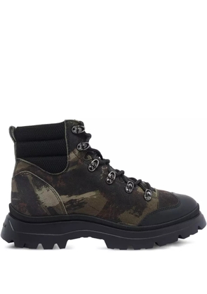 Hogan leather hiking boots - Green