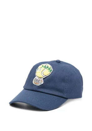 Casablanca embroidered-logo baseball cap - Blue