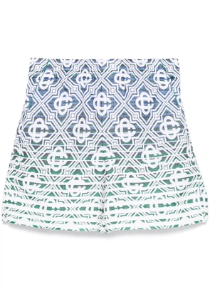 Casablanca monogram-gradient towelling shorts - Neutrals