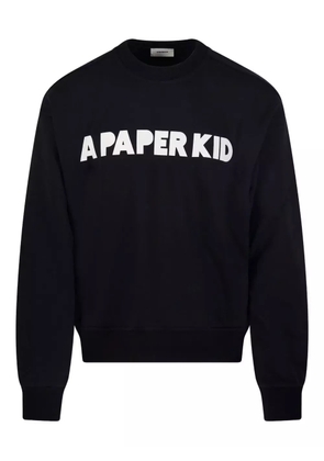 A Paper Kid logo sweatshirt - Black
