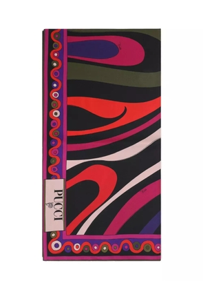 PUCCI abstract-print silk scarf - Red