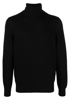 Fileria roll-neck virgin wool jumper - Black