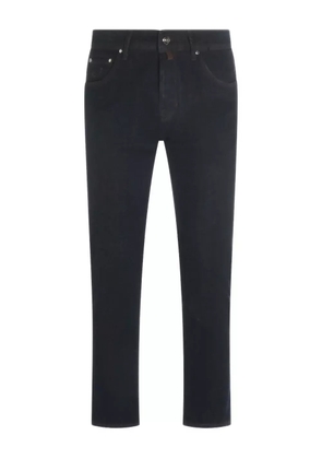 Jacob Cohën leather-patch jeans - Blue