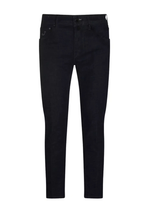 Jacob Cohën logo-patch jeans - Blue