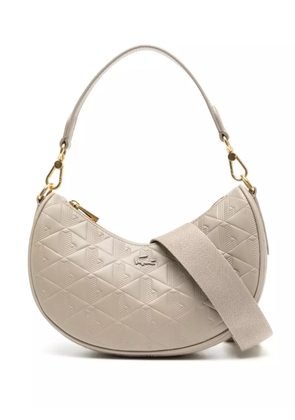 Lacoste Maheki Half Moon crossbody bag - Neutrals