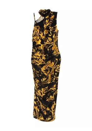 Versace Jeans Couture Barocco-print dress - Black